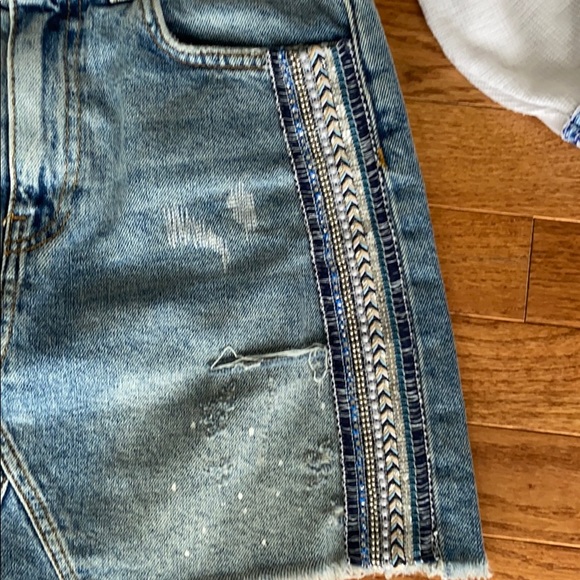 SOLDFree People Side stripe embellished mini skirt - Picture 6 of 12